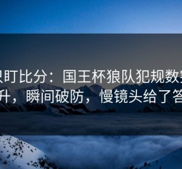 别只盯比分：国王杯狼队犯规数突然飙升，瞬间破防，慢镜头给了答案