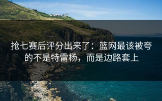 抢七赛后评分出来了：篮网最该被夸的不是特雷杨，而是边路套上