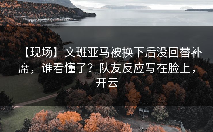 【现场】文班亚马被换下后没回替补席，谁看懂了？队友反应写在脸上，开云-第1张图片-开云体育中国体育官网 - 联赛资讯
