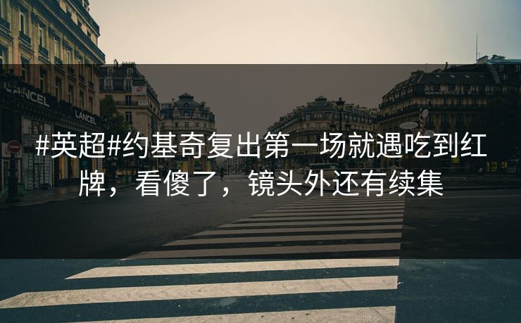 #英超#约基奇复出第一场就遇吃到红牌，看傻了，镜头外还有续集-第1张图片-开云体育中国体育官网 - 联赛资讯